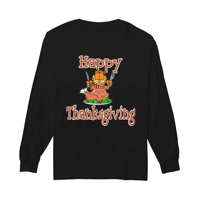 Garfield Happy Thanksgiving Long Sleeved T-shirt