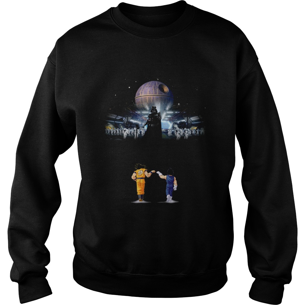 Goku and Vegeta Vs Darth Vader Star Wars Sweatshirt