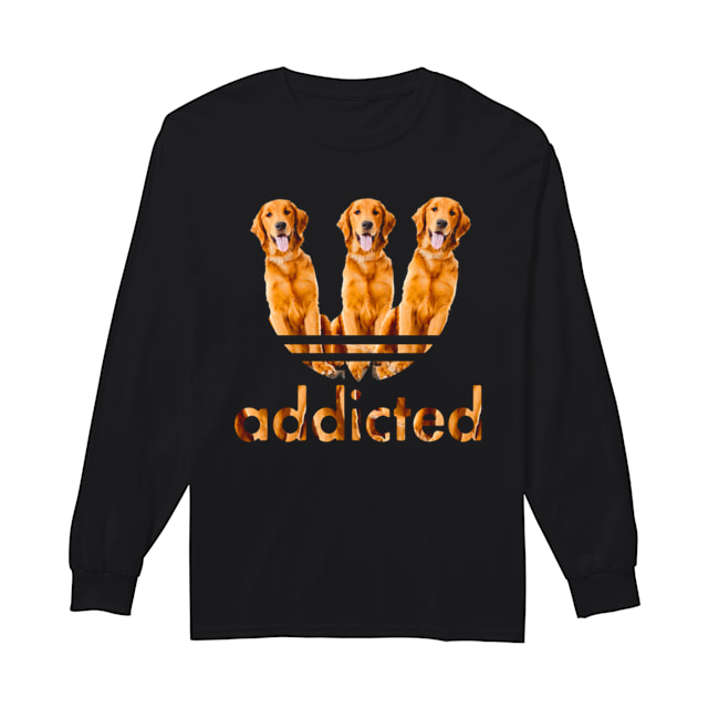 Golden Retriever Addicted Shirt Long Sleeved T-shirt 