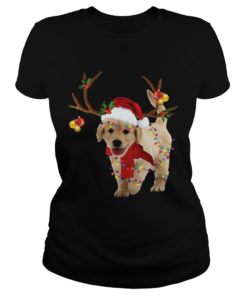 Golden Retriever Gorgeous Reindeer Crewneck  Classic Ladies