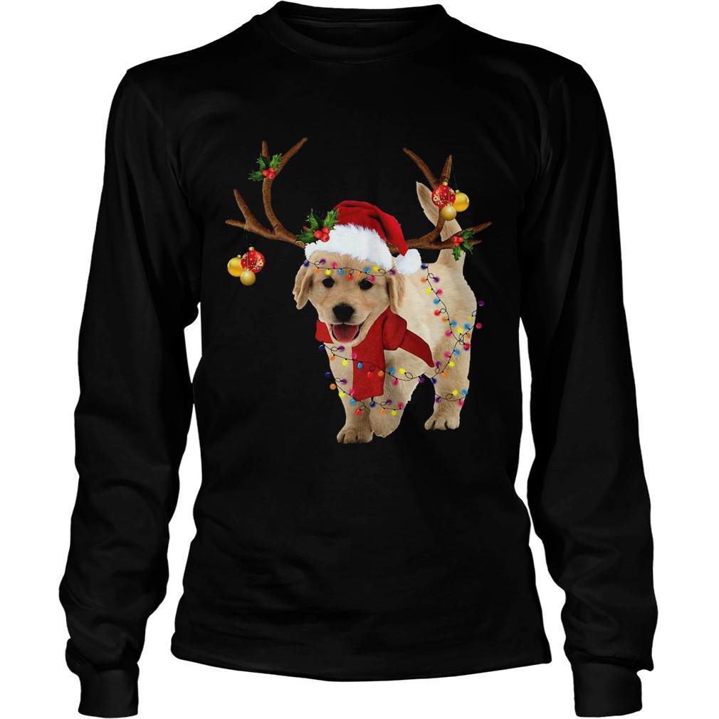 Golden Retriever Gorgeous Reindeer Crewneck LongSleeve