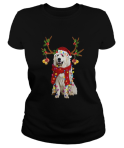 Great Pyrenees Gorgeous Reindeer Crewneck  Classic Ladies