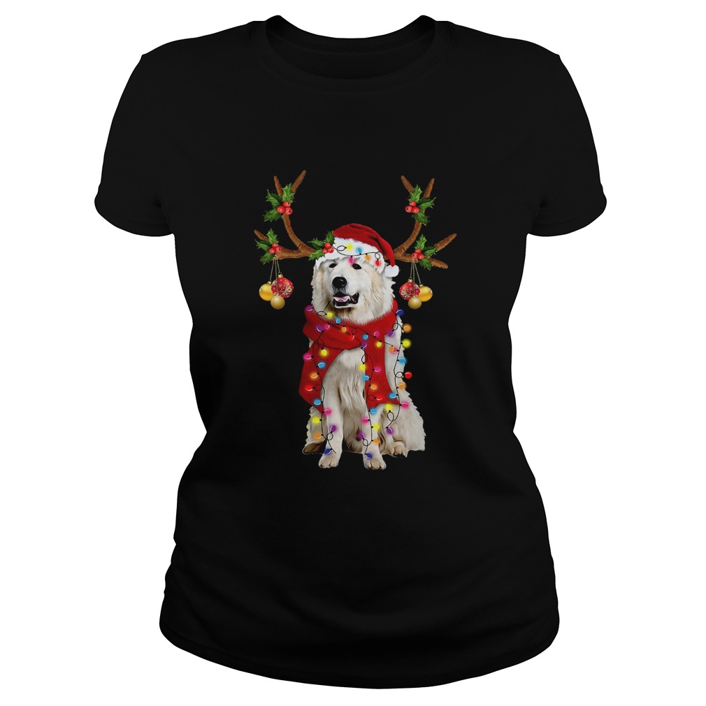 Great Pyrenees Gorgeous Reindeer Crewneck Classic Ladies