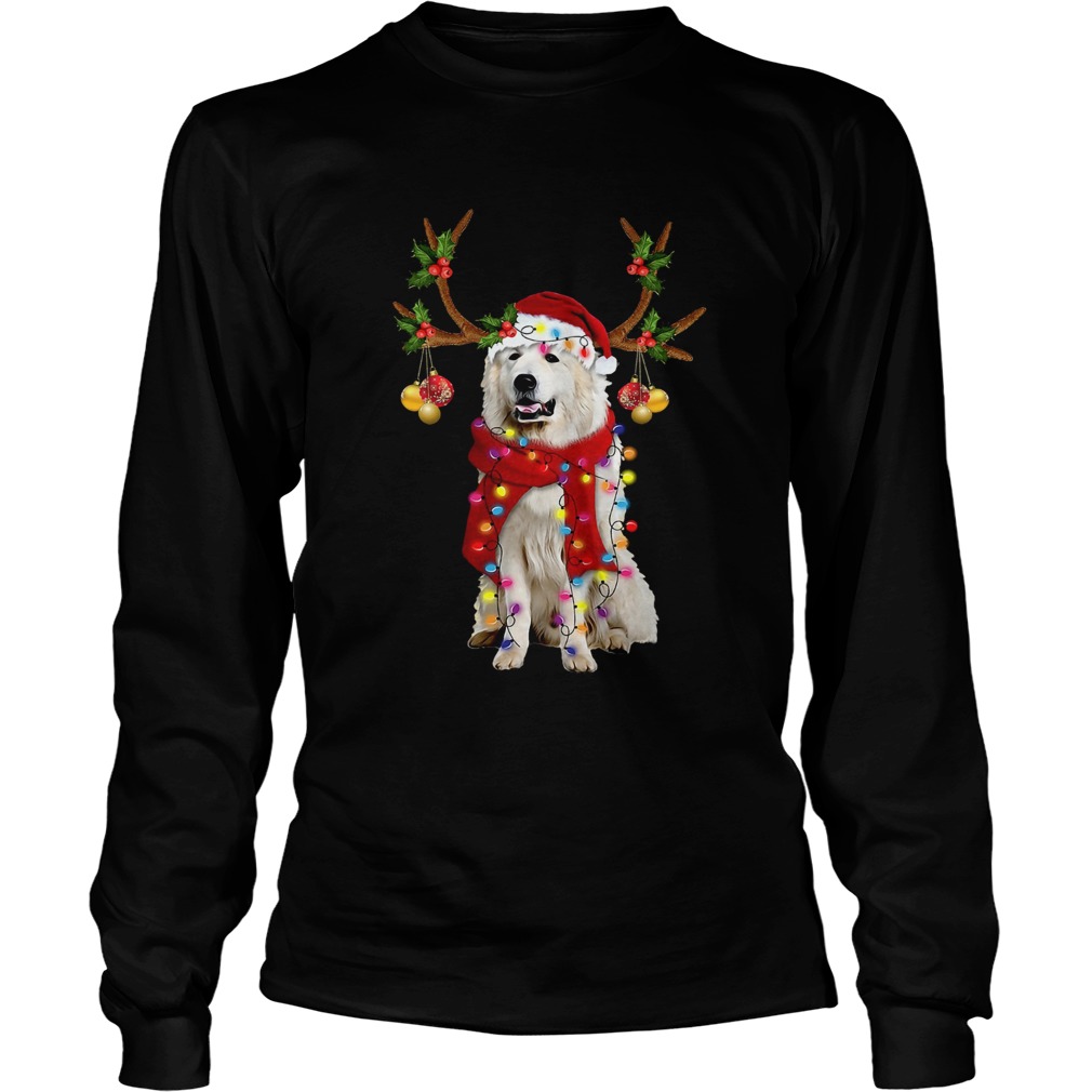 Great Pyrenees Gorgeous Reindeer Crewneck LongSleeve