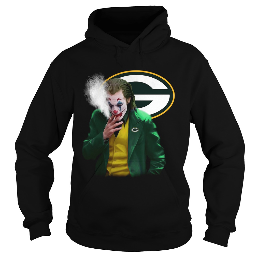 Green Bay Packers Joker smoking Hoodie
