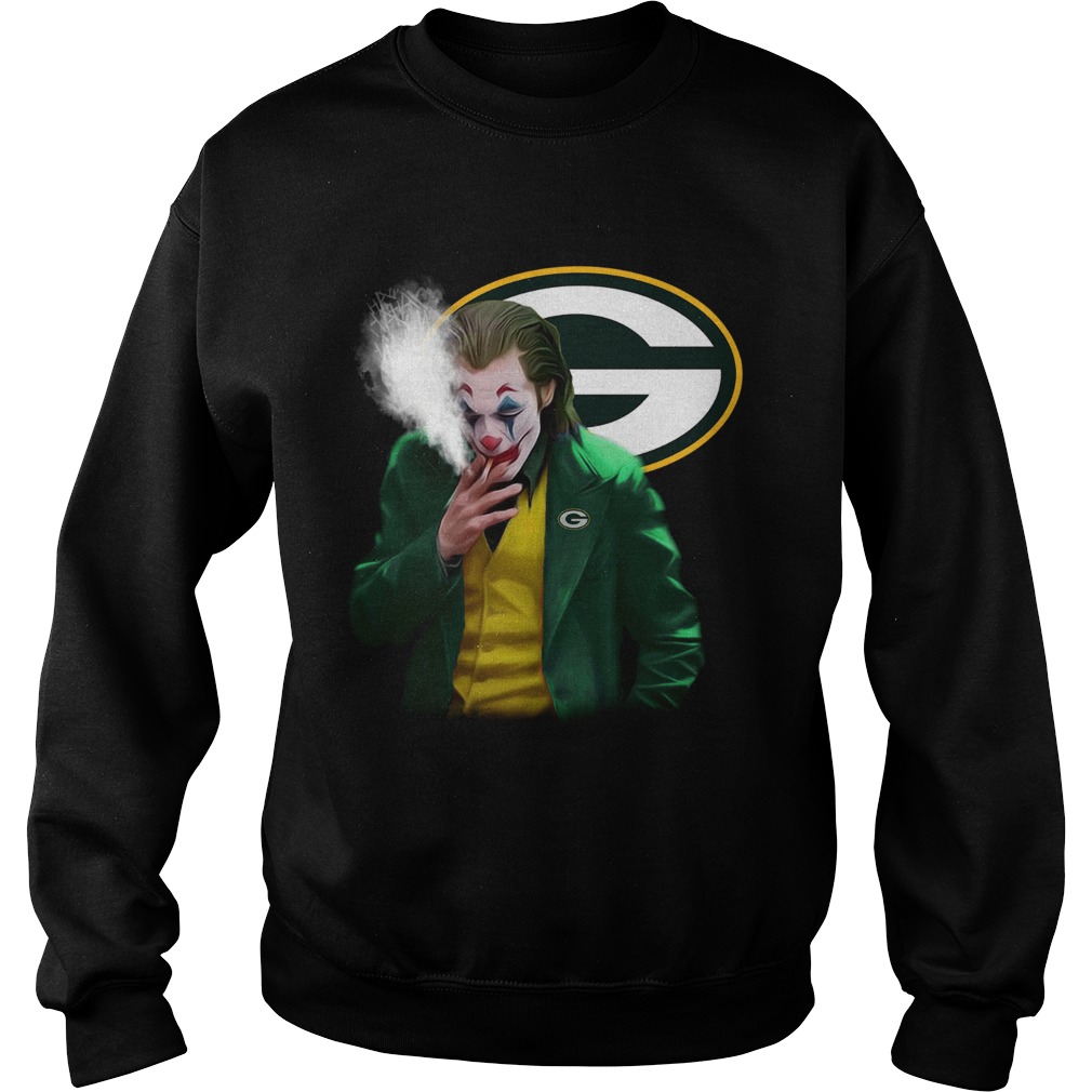 Green Bay Packers Joker smoking Sweatshirt