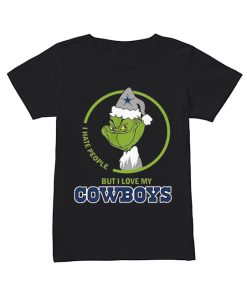 Grinch I hate people but I love my Dallas Cowboys  Classic Women's T-shirt