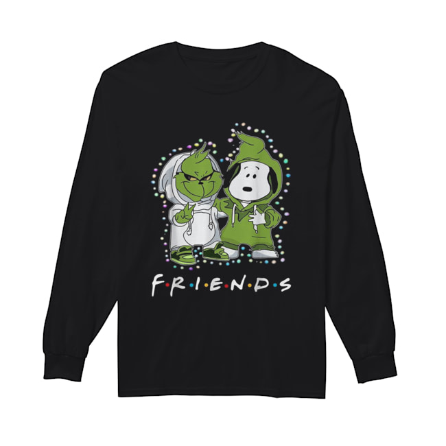 Grinch and Snoopy friends tv show Christmas Long Sleeved T-shirt