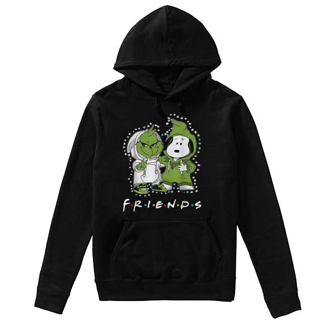 Grinch and Snoopy friends tv show Christmas Unisex Hoodie
