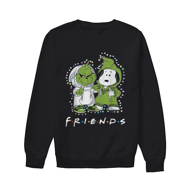 Grinch and Snoopy friends tv show Christmas Unisex Sweatshirt