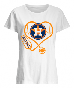 Heartbeat Nurse Love Houston Astros Shirt Classic Women's T-shirt