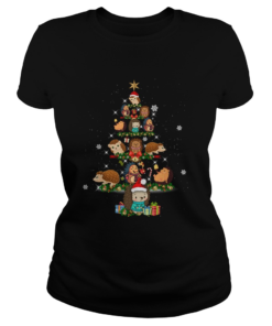 Hedgehog Christmas Tree Ornament Decor  Classic Ladies