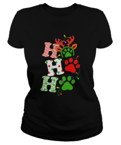 Ho Ho Ho Dog Paw Christmas  Classic Ladies