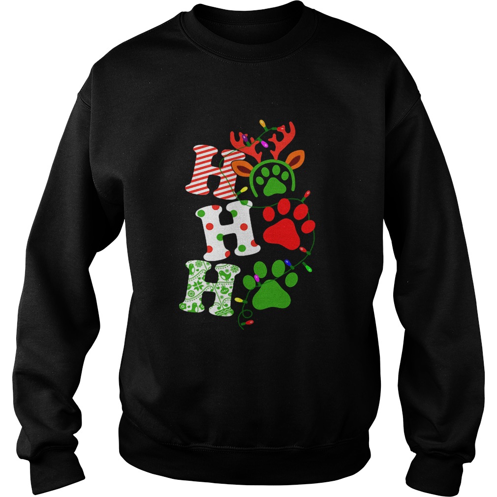 Ho Ho Ho Dog Paw Christmas Sweatshirt