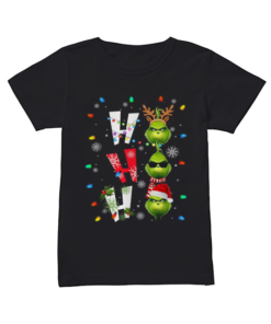 Ho Ho Ho Merry The Grinch Christmas  Classic Women's T-shirt