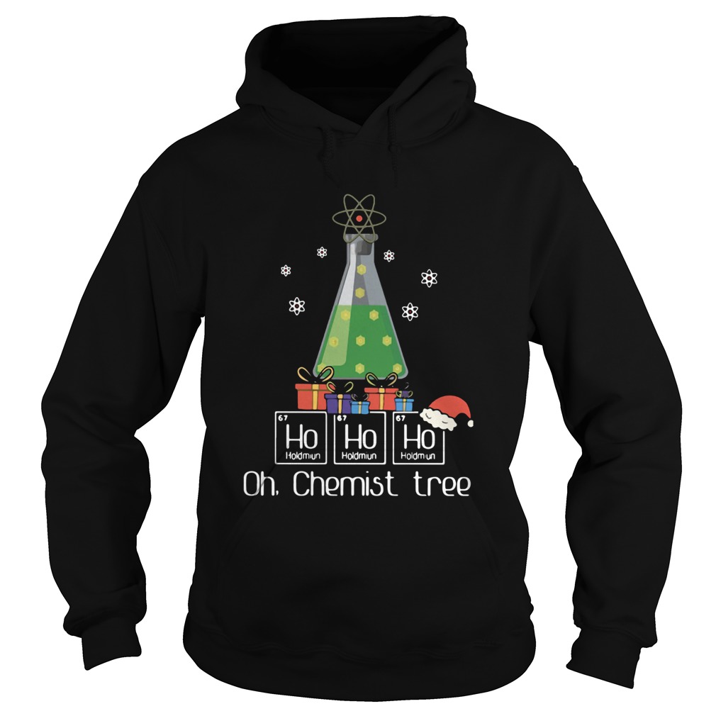 Ho Ho Ho Oh Chemist Tree Christmas Hoodie