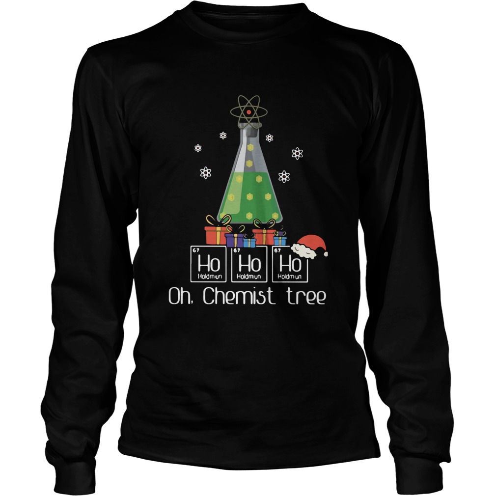 Ho Ho Ho Oh Chemist Tree Christmas LongSleeve