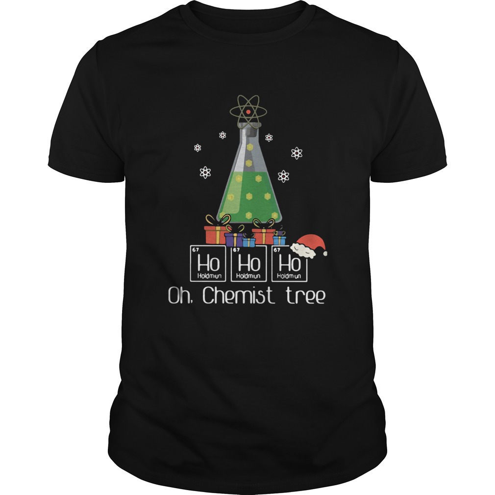 Ho Ho Ho Oh Chemist Tree Christmas shirt