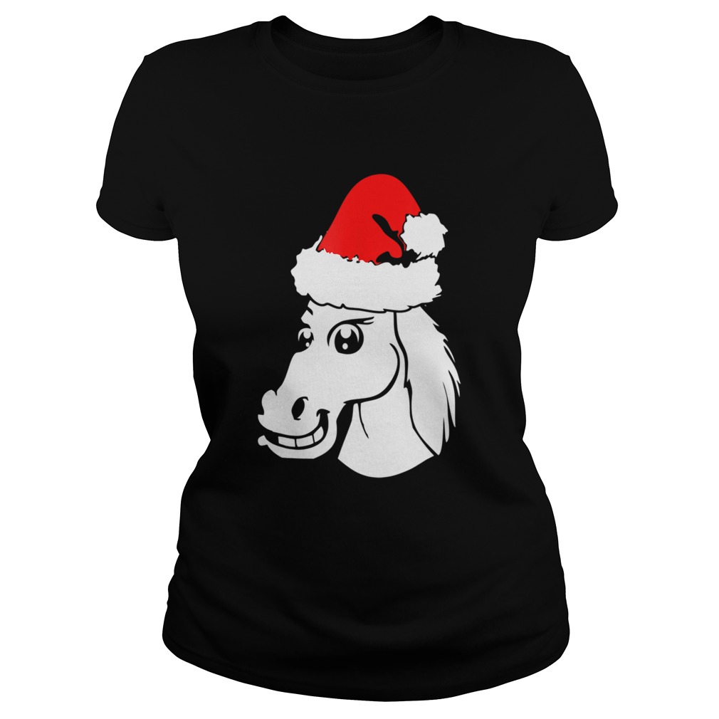 Horse Christmas Santa Hat Classic Ladies