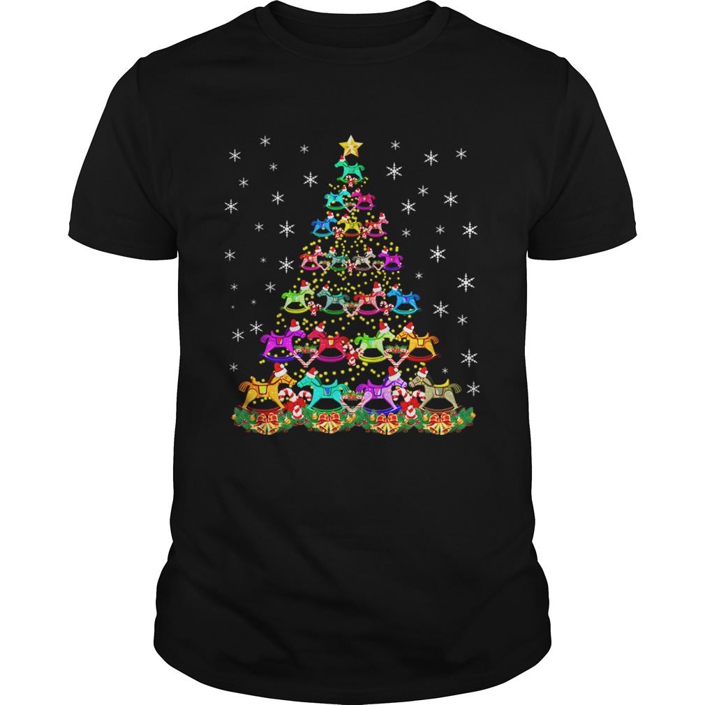 Horse Christmas Tree Candy Cane Gift shirt