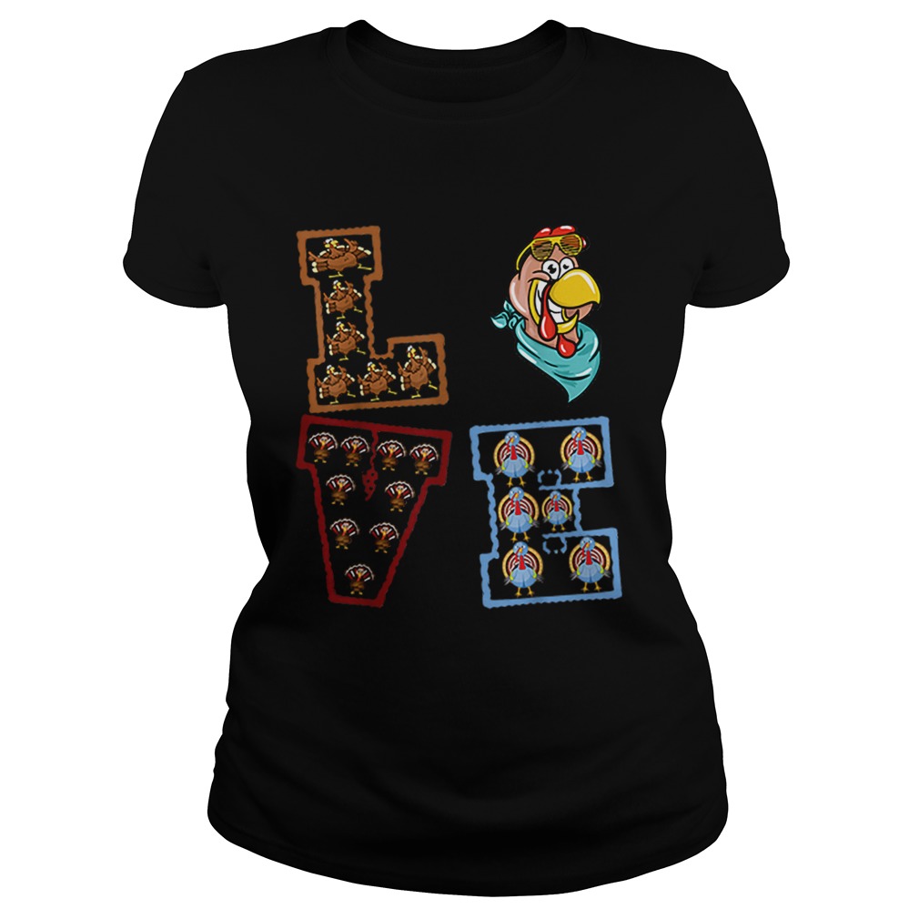 Hot Thanksgiving Love Turkey Gift For Men Women Classic Ladies