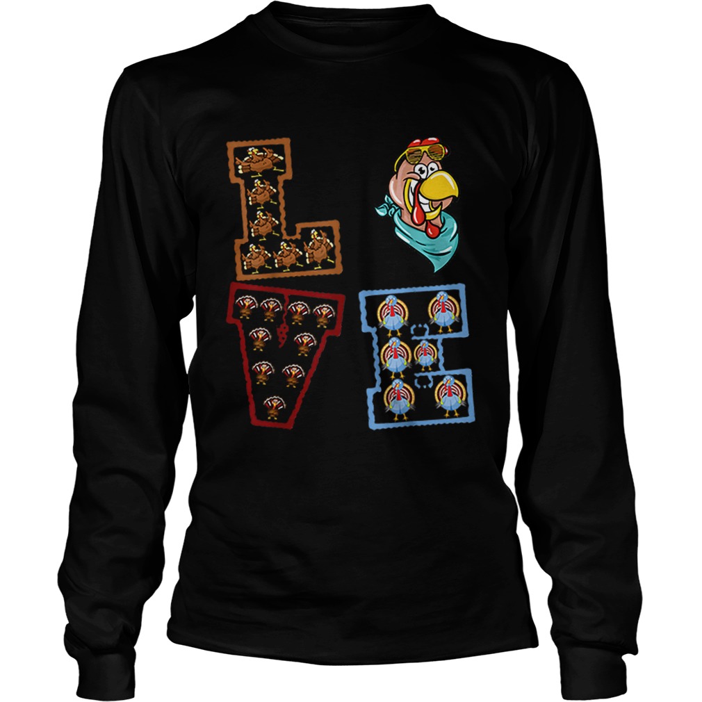 Hot Thanksgiving Love Turkey Gift For Men Women LongSleeve