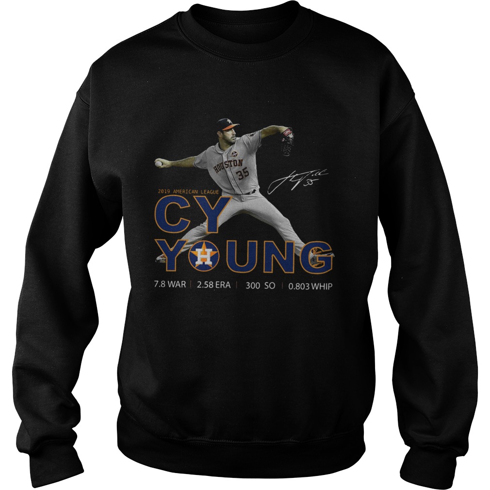 Houston Astros Cy Young 2019 American League Signature Sweatshirt