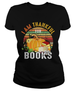 I Am Thankful For Books Vintage  Classic Ladies