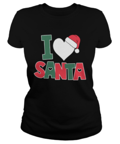I Love Santa Cute Christmas  Classic Ladies
