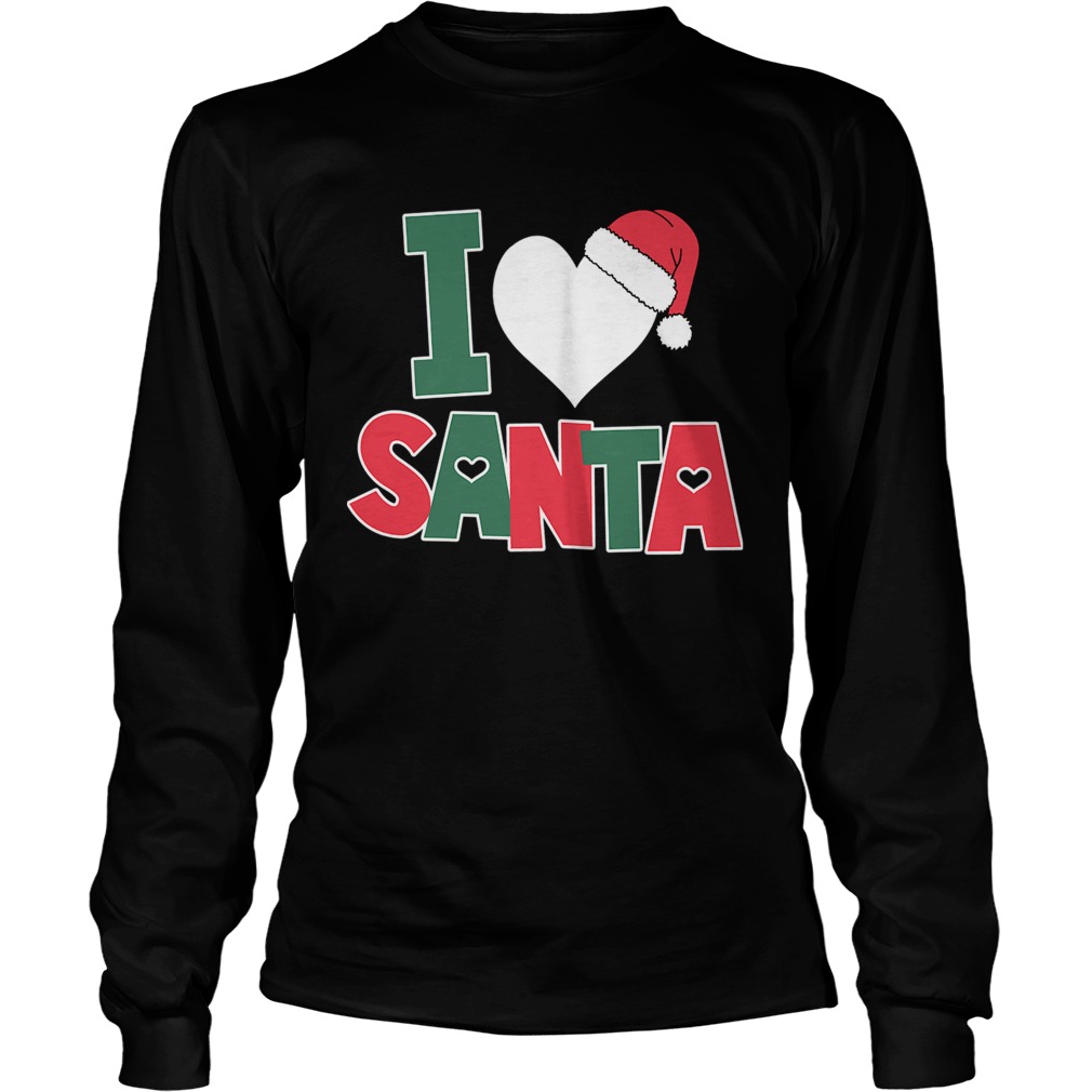 I Love Santa Cute Christmas LongSleeve