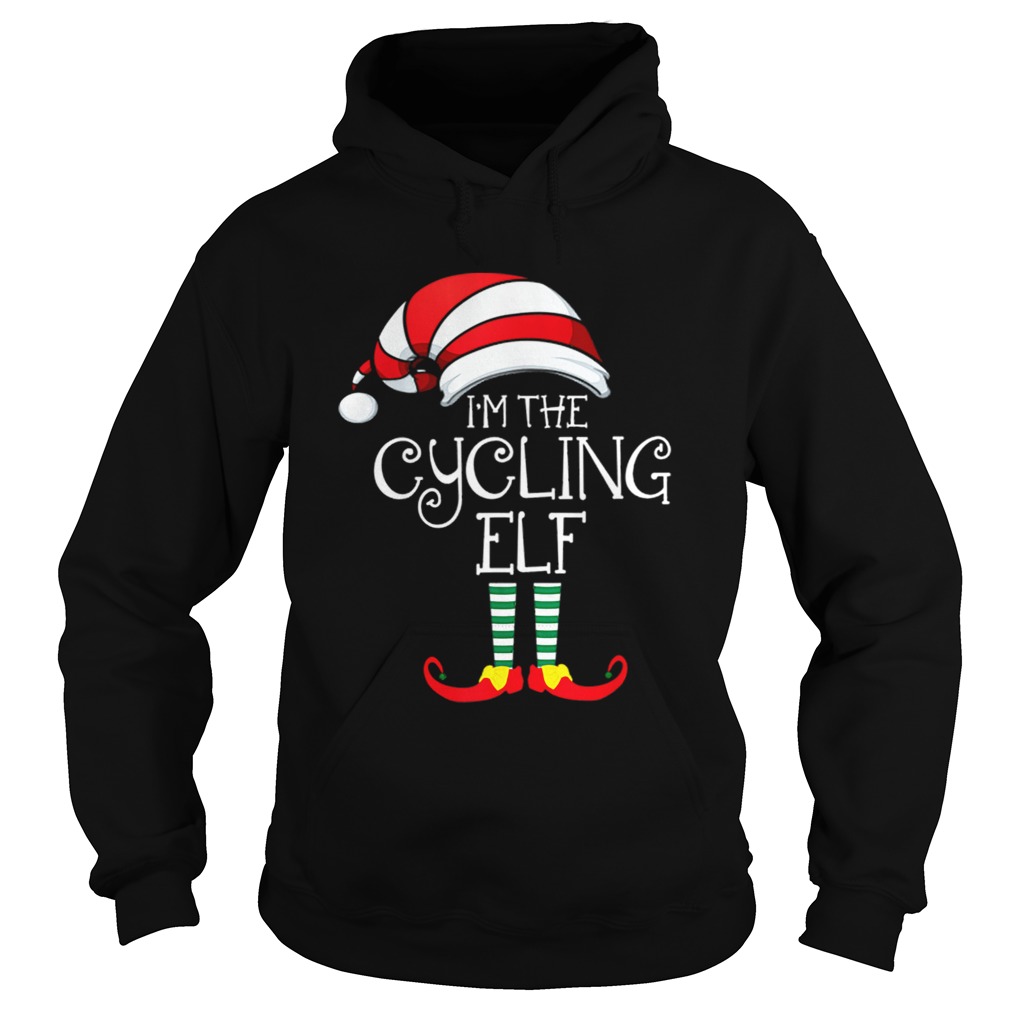 Im The Cycling Elf Family Matching Christmas Gift Cyclist Hoodie