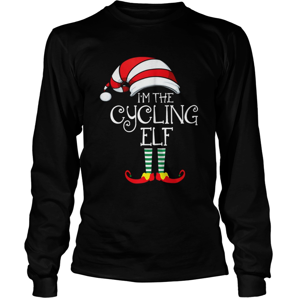Im The Cycling Elf Family Matching Christmas Gift Cyclist LongSleeve