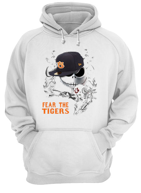 Jack Skellington Fear the Auburn Tigers Unisex Hoodie