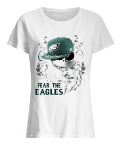 Jack Skellington Fear the Philadelphia Eagles  Classic Women's T-shirt