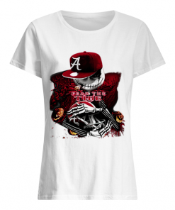 Jack Skellington Fear the Tide Alabama Crimson Tide  Classic Women's T-shirt