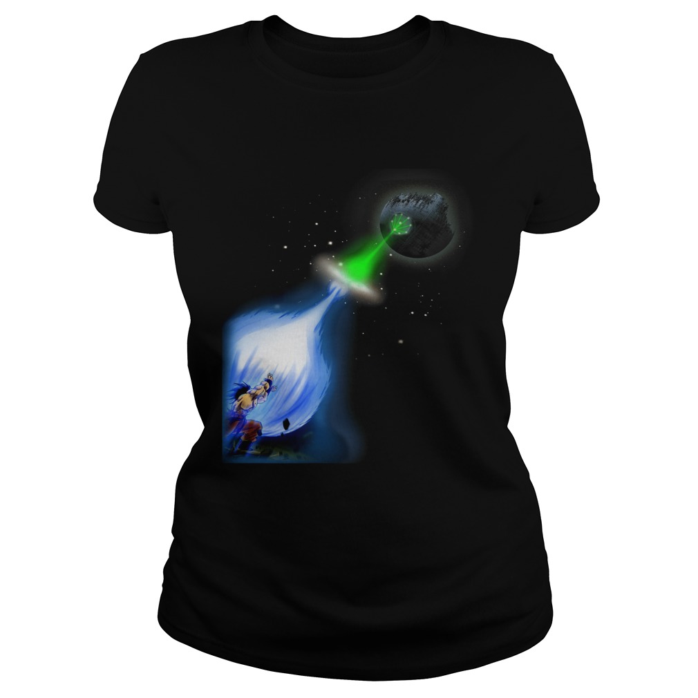 Kamehameha Goku Vs Death Star Superlaser Classic Ladies