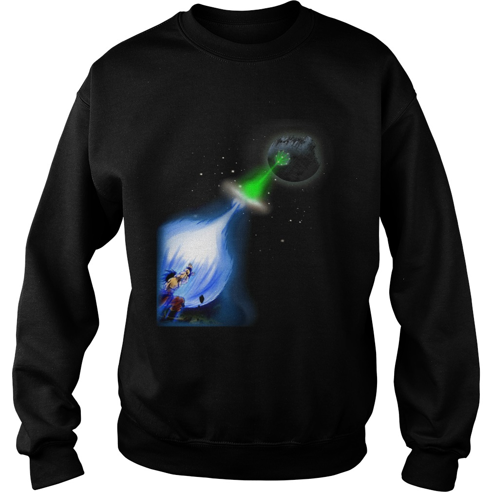 Kamehameha Goku Vs Death Star Superlaser Sweatshirt