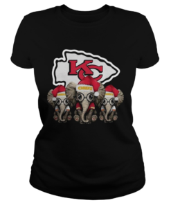 Kansas City Chiefs Elephant Christmas  Classic Ladies