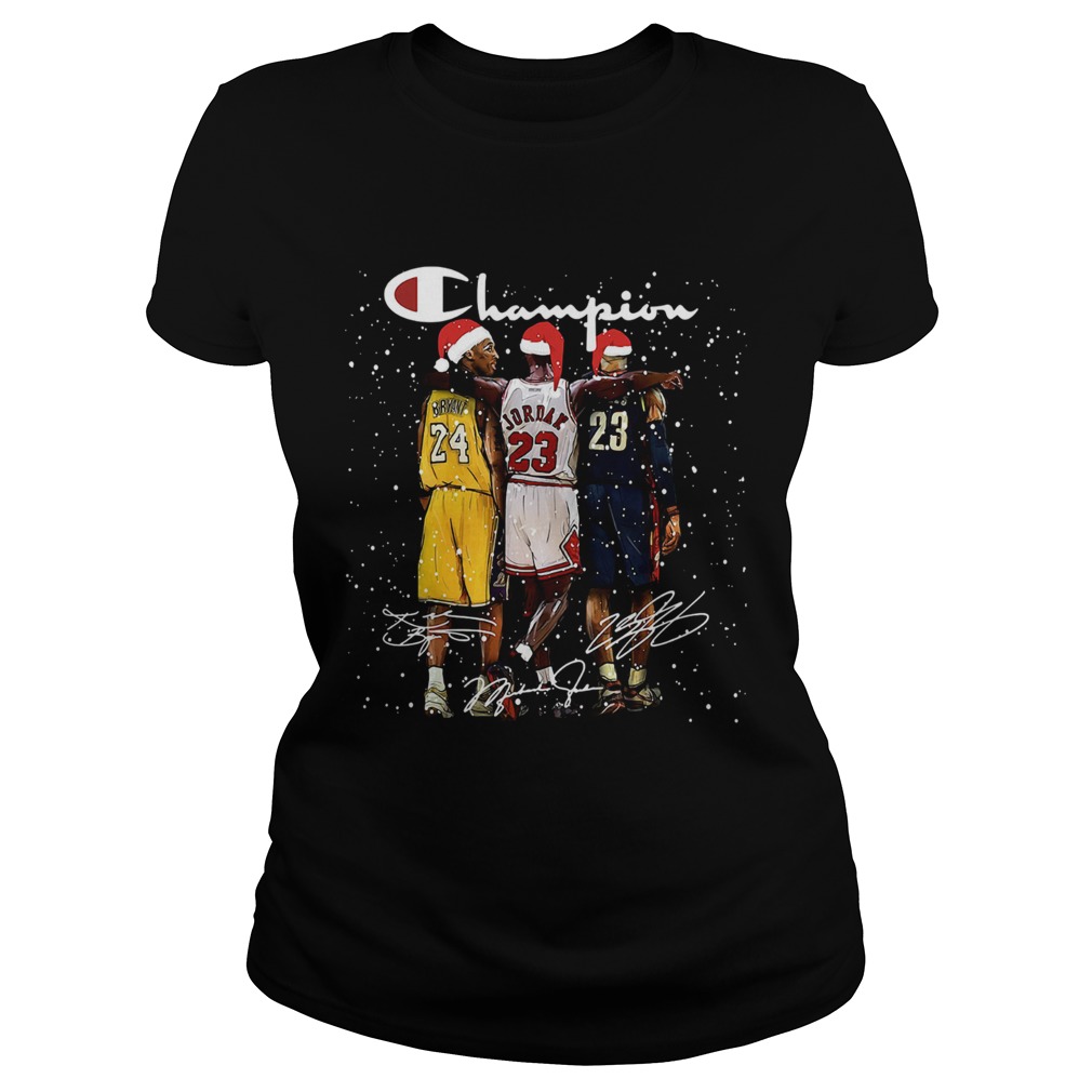 Kobe Bryant Michael Jordan and LeBron James Signatures Champion Christmas Classic Ladies
