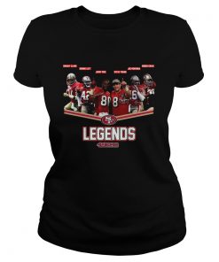 Legend San Francisco 49ers Dwight Clark Ronnie Lott Jerry Rice Steve Young Joe Montana Roger Craig Classic Ladies
