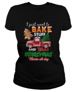Lets Bake Stuff Drink Wine and Watch Christmas Movies Funny  Classic Ladies