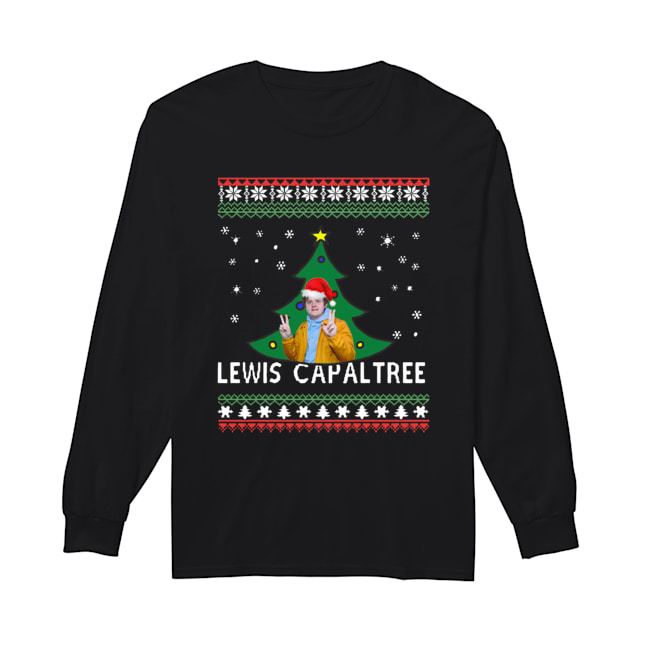 Lewis Capaldi Lewis Capaltree Christmas Tree Ugly Long Sleeved T-shirt 