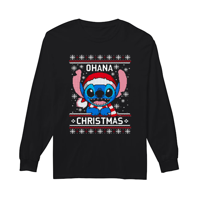 Lilo And Stitch Ugly Christmas Long Sleeved T-shirt 