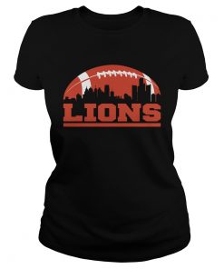 Lions Football Skyline  Classic Ladies