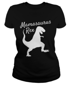 Mama Saurus Rex Family Dinosaur Christmas Pajamas  Classic Ladies