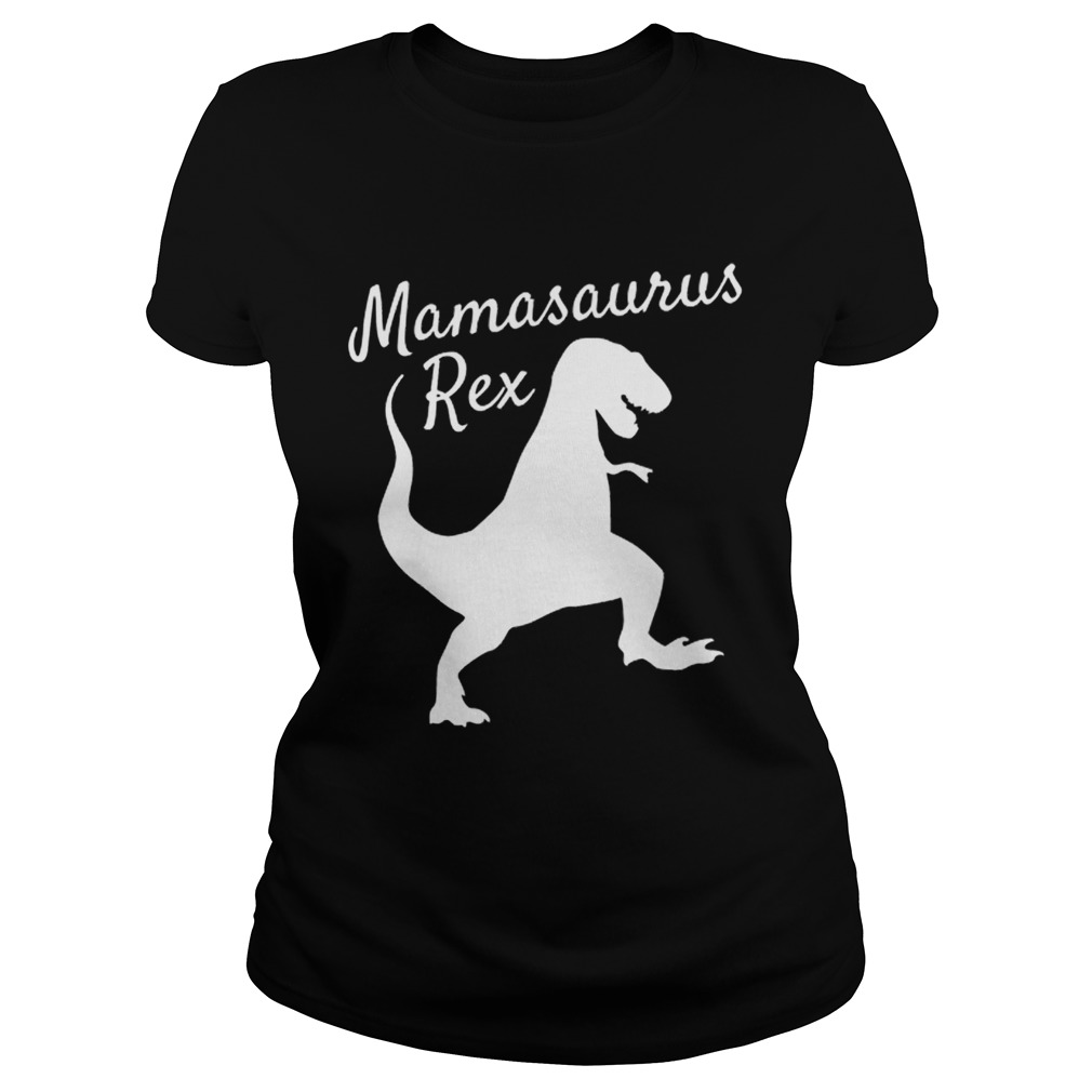 Mama Saurus Rex Family Dinosaur Christmas Pajamas Classic Ladies