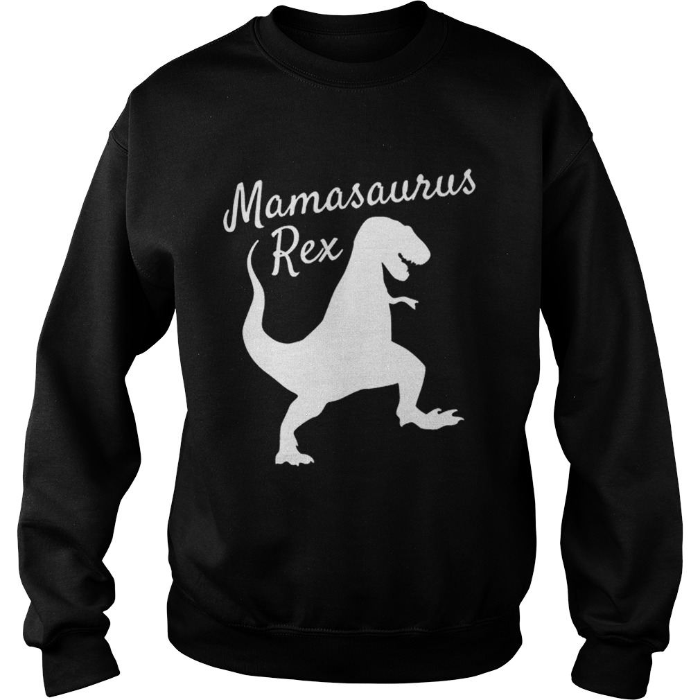 Mama Saurus Rex Family Dinosaur Christmas Pajamas Sweatshirt