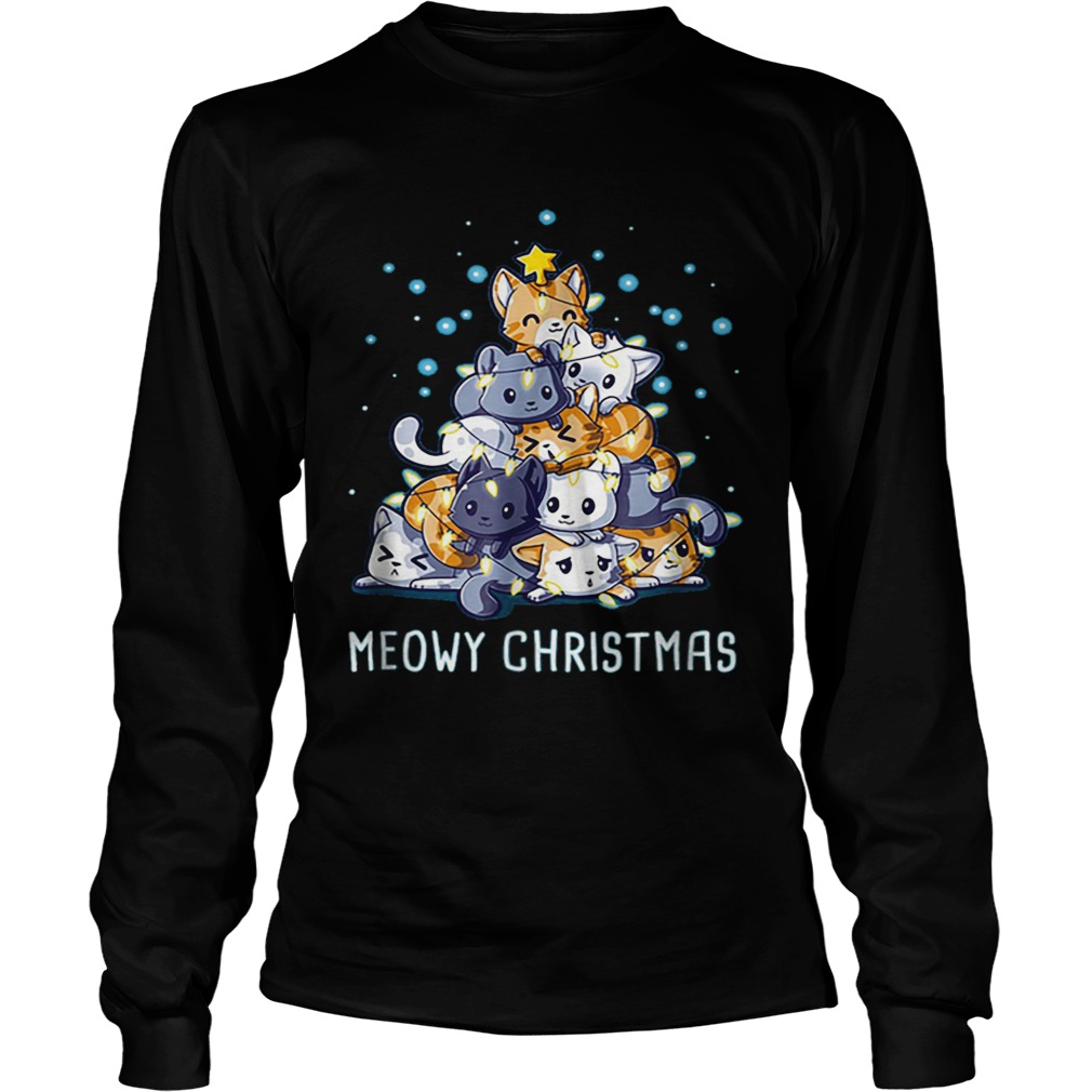 Meowy Christmas Cat Tree LongSleeve