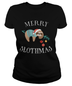 Merry Slothmas Funny Christmas for Sloth Lovers  Classic Ladies