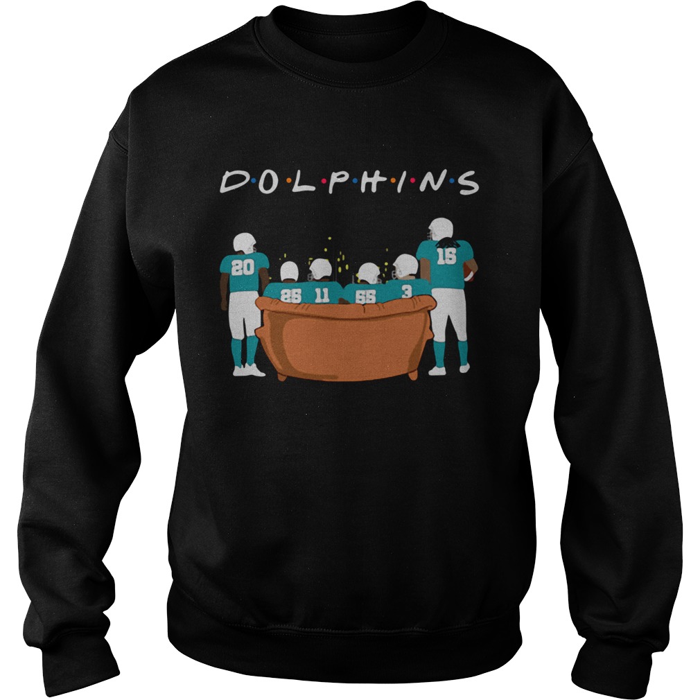 Miami Dolphins Friends TV show sitting on the sofa Sweatshirt